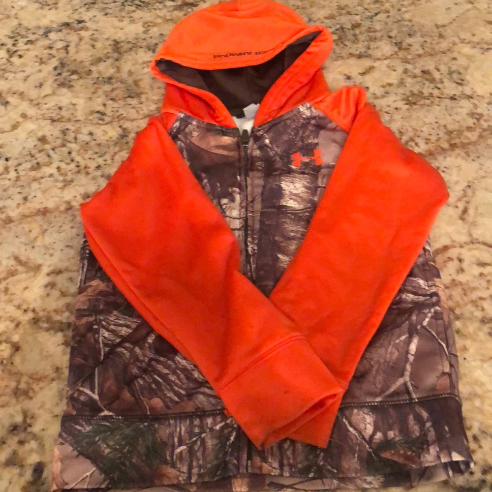 Under Armour camo zip hoodie